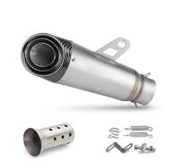 Parte di scarico Marmitta Per Scarico Moto Da 51 Mm, Per BMW C400 G310R, Per Aprilia GPR150, Per SUZUKI GSXR150(Silver)