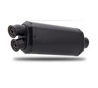 Parte di scarico Per BMW G310R R1200GS, Per KAWASAKI Z1000 Z900 Z400, Per HONDA Cb190, Terminale Di Scarico Universale Per Moto Da 51 Mm, Doppio, Lato Destro(Black)