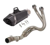 Parte di scarico Per KAWASAKI Per Versys 650 2015-2020 2021 2022 2023 Scarico Moto Escape Tubo Di Collegamento Anteriore Centrale Silenziatore In Carbonio(Multi-colored)