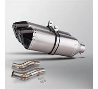 Parte di scarico Per KAWASAKI Z1000 2010-2017 2018 2019 2020 2021 2022 2023 2024 Scarico Per Moto Modificato Con Doppio Raccordo Centrale E Due Silenziatori In Carbonio(Chrome)