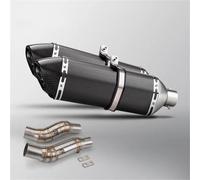 Parte di scarico Per KAWASAKI Z1000 2010-2017 2018 2019 2020 2021 2022 2023 2024 Scarico Per Moto Modificato Con Doppio Raccordo Centrale E Due Silenziatori In Carbonio(Multi-colored)