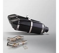 Parte di scarico Per KAWASAKI Z1000 2010-2017 2018 2019 2020 2021 2022 2023 2024 Scarico Per Moto Modificato Con Doppio Raccordo Centrale E Due Silenziatori In Carbonio(Black)