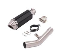 Parte di scarico Per SUZUKI GSF650 GSX650F GSF1250 2007 2008 2009 2010 2011 2012 2013 2014 2015 2016 Terminale Di Scarico Slip-on Per Moto, 51 Mm, Silenziatori(Chrome Black)