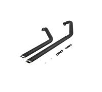 Parte di scarico Silenziatore Di Scarico Per Moto Con Doppio Raccordo Anteriore Per Suzuki Per Boulevard C50C 2006 2007 2008 2009 2010 2011 2012 2013 2014(Black)