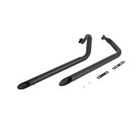 Parte di scarico Silenziatore Di Scarico Per Moto Con Doppio Raccordo Anteriore Per Yamaha Virago 750 1984-1988 1989 1990 1991 1992 1993 1994 1995 1996 1997 1998(Black)