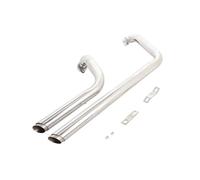 Parte di scarico Silenziatore Di Scarico Per Moto Con Taglio A Smusso, Doppio Terminale, Per Yamaha XVS950 CU Bolt 2015 2016 2017 2018 2019 2020 2021 2022 2023 2024(Chrome)