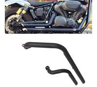 Parte di scarico Silenziatore Di Scarico Per Moto Con Taglio A Smusso, Doppio Terminale, Per Yamaha XVS950 CU Bolt 2015 2016 2017 2018 2019 2020 2021 2022 2023 2024(Black)