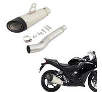 Parte di scarico Silenziatori Slip-On Per Moto, Scarico Per Honda CBR250R CBR250 R CBR 250R 2011 2012 2013 2014 2015 2016(Black Chrome)