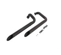 Parte di scarico Terminale Di Scarico Doppio Per Moto In Acciaio Inox Con Taglio A Smusso Per Yamaha XVS950 CU Bolt 2015 2016 2017 2018 2019 2020 2021 2022 2023 2024(Black)