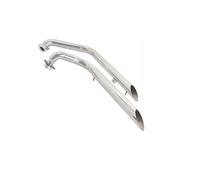 Parte di scarico Terminale Di Scarico Doppio Per Moto In Acciaio Inox Con Taglio A Smusso Per Yamaha XVS950 CU Bolt 2015 2016 2017 2018 2019 2020 2021 2022 2023 2024(Chrome)