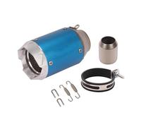 Parte di scarico Terminale Di Scarico Per Moto Da 51 Mm, Silenziatore In Acciaio Inox Per YAMAHA MT09 R1 R7 Per KAWASAKI Z900 Z1000(Blue)
