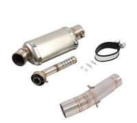 Parte di scarico Terminale Di Scarico Slip On Per Honda CBR500 CBR500X CB500F 2013 2014 2015 2016 2017 2018 2019 2020 Con Raccordo Centrale E Silenziatore(Silver)