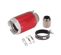 Parte di scarico Terminale Di Scarico Universale Da 51 Mm Per Moto, Modificato In Fibra Carbonio, Per YAMAHA MT09 R1 R7 Per KAWASAKI Z900 Z1000(Red)