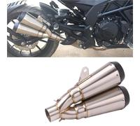 Parte di scarico Tubo Di Scarico Universale Per Moto Da 51 Mm, A Doppio Foro, Per Motocross E Scooter, Per Benelli 752S TRK502 Per KAWASAKI Z900