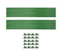 Parte di supporto per piante - PP Canes in legno | Supporto Bambboo con decorativo | Bastoncini di orchidee per una configurazione rapida in pochi minuti, che facilita il fissaggio,