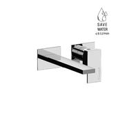 Parte Esterna Batteria F.LLI Frattini Per Lavabo a Parete Senza Scarico, Piastre in Ottone Canna da 20,5 cm Linea Vitadue