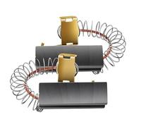 Parte for aspirapolvere Spazzola di carbone Motore Spazzola di carbone 2/10 pezzi 32 * 11 * 6mm Accessori Polvere di grafite nera e grigia(2 PACK)