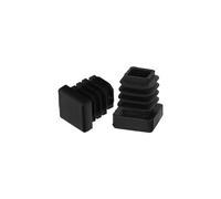 Parte interna in plastica quadrata 16 x 16 mm. Colore: nero. Borsa 200 pezzi. Tavolo, Sedia, Mobili, Scaffalature