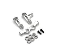 Parte Metallo Componente Dello Sterzo Per Tamiya XV02 RS Pro 1/10 | Auto RC Parti Riparazione Ricambio Con Sterzo In Metallo Un Controllo Preciso Sulle Piste Da Turismo(Silver)