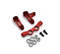 Parte Metallo Componente Dello Sterzo Per Tamiya XV02 RS Pro 1/10 | Auto RC Parti Riparazione Ricambio Con Sterzo In Metallo Un Controllo Preciso Sulle Piste Da Turismo(Red)