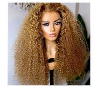 Parte Morbida Prepizzicata Colore Biondo Sintetico 26 Pollici 180 Densità Parrucca Anteriore Riccia Crespa In Pizzo Con Capelli Del Bambino Senza Colla Facile Da Indossare