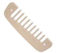 Parte per Armonica a Pettine, Raccordo per Piccolo Strumento Musicale in Lega di Alluminio a 10 Fori per Accessorio per Strumenti Musicali per Principianti (Nastro leader dorato)
