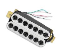 Parte per chitarra elettrica bianca a 7 corde Humbucker Big Hex regolabile con pickup a spirale(Bridge)