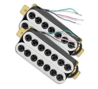 Parte per chitarra elettrica bianca a 7 corde Humbucker Big Hex regolabile con pickup a spirale Pickup Professionale Per Chitarra Elettrica (Color : One set)