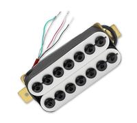 Parte per chitarra elettrica bianca a 7 corde Humbucker Big Hex regolabile con pickup a spirale Pickup-Set Per Chitarra Elettrica (Color : Neck)
