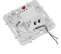 Parte per interruttore: interruttore tedesco a 1 via e 1 chiave di colore bianco, ideale per impianti elettrici.