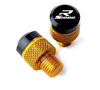 Parte per moto Accessori Per Copriforo Specchietto Retrovisore In Lega Di Alluminio CNC Per Moto Per BMW S1000R 2014 2015 2016 2017 2018(Jaune)