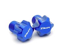 Parte per moto Accessori Per Moto 1 Paio Di Viti Per Tappi Foro Specchio In Alluminio M10X1,25 Per Yamaha TMAX530 TMAX560 TMAX 530 560 SX DX Tech Max(Blue)