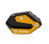 Parte per moto Cavalletto Laterale Ingrandisci Supporto Per Piastra Di Estensione Del Parti Per YAMAHA XSR900 2015 2016 2017 2018 2019 2020 2021(Black-gold 2)