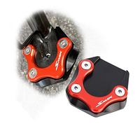 Parte per moto Per YAMAHA FORCE155 SMAX155 Force 155 SMAX Motorc Moto Di Alluminio CNC Cavalletto Laterale Ingrandire Parti Sida Stand Pad(Red)