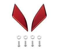 Parte retrovisore Moto Blocco OFF Piastra Specchietto Retrovisore Foro Copertura Specchio Codice Telaio Cap Base Accessori Per Ducati PANIGALE V4R V4S V4(Red)