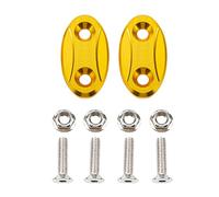 Parte retrovisore Moto CNC Specchietto Retrovisore Foro Copertura Specchio Parabrezza Telaio Cap Base Block Per BMW S1000RR S 1000RR 1000 RR 2009-2018(Gold)