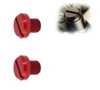 Parte retrovisore Moto M10 * 1.25 Per Yamaha FZ07 FZ09 FZ1 MT07 MT09 XSR900 Filettato Foro Specchio Tappo A Vite Bulloni Coperture Caps(1left 1right Red)