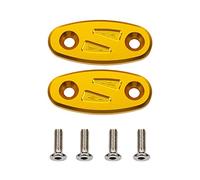 Parte retrovisore Moto Specchietto Retrovisore Foro Copertura Parabrezza Specchio Telaio Cap Blocco Di Base Per Honda CBR650R CBR650F CBR 650R 650F 2013-2021(Gold)