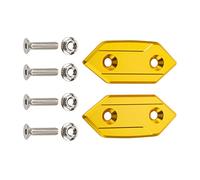 Parte retrovisore Moto Specchietto Retrovisore Foro Copertura Parabrezza Telaio Specchio Cap Base Block Per Kawasaki ZX-10R ZX 10R ZX10R 2008 2009 2010(Gold)