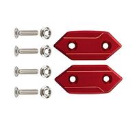 Parte retrovisore Moto Specchietto Retrovisore Foro Copertura Parabrezza Telaio Specchio Cap Base Block Per Kawasaki ZX-10R ZX 10R ZX10R 2008 2009 2010(Red)
