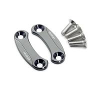 Parte retrovisore Piastra Di Bloccaggio Per Moto, Copriforo Specchietto Retrovisore, Codice Telaio, Per Kawasaki Per Ninja 400 2018 2019 2020 2021 2022 2023 2024(Grey)