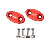 Parte retrovisore Specchietti Retrovisori Coprisedile Decorativo Base Specchietto Parabrezza Copri Foro Guida Per Yamaha YZF R1 1998-2010 2011 2012 2013 2014(Red)
