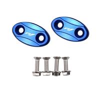 Parte retrovisore Specchietti Retrovisori Coprisedile Decorativo Base Specchietto Parabrezza Copri Foro Guida Per Yamaha YZF R1 1998-2010 2011 2012 2013 2014(Blue)