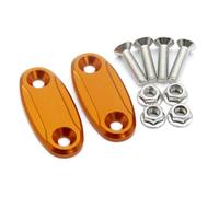 Parte retrovisore Specchietto Retrovisore Moto Copertura Del Foro Specchio Codice Telaio Cap Blocco Base Per Honda CBR1000RR CBR 1000 RR 2004 2005 2006 2007(Orange)