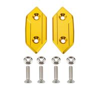 Parte retrovisore Specchietto Retrovisore Per Moto Copertura Del Foro Specchio Codice Telaio Cap Blocco Base Per Kawasaki ZX 10R ZX10R 10 R 2008 2009 2010(Gold)