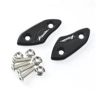 Parte retrovisore Tappo Foro Specchietto Retrovisore Per Moto, Copri Staffa Specchietti Retrovisori Laterali, In Alluminio Per Aprilia RSV4 2021 2022 2023(Black)