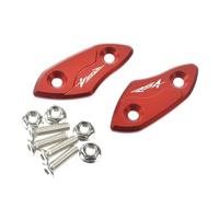 Parte retrovisore Tappo Foro Specchietto Retrovisore Per Moto, Copri Staffa Specchietti Retrovisori Laterali, In Alluminio Per Aprilia RSV4 2021 2022 2023(Red)