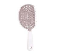 Parte superiore del cranio Pettine autopulente soffice Costola cava bagnata a doppio uso Adatta al cuoio capelluto Curvo Must-have(Coffee)