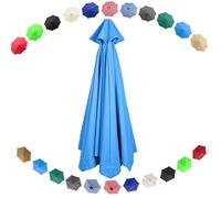 Parte superiore for ombrellone anti-UV, copertura for da tavolo a 6 stecche/8 stecche, panno di ricambio for a sbalzo giardino esterno sbiadito rotondo(Sky Blue,8 Ribs-3-m/10ft)