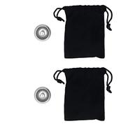 Parte Superiore Ribaltabile in Metallo,2 Pezzi Rotanti in Metallo in Acciaio Inossidabile Parte Superiore in Metallo Forma Fungo con Vibrazione Automatica Acciaio Inossidabile Custodia(Argento)
